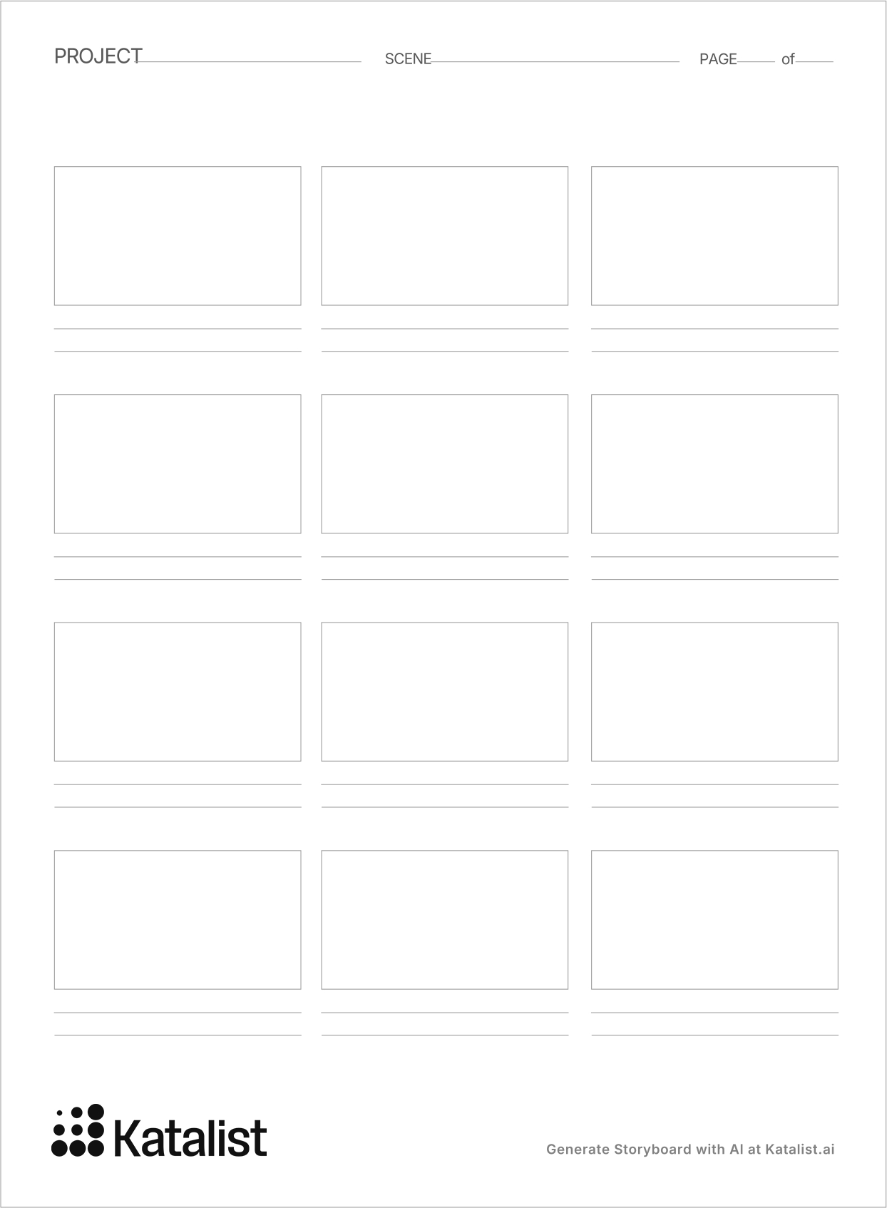 Free Storyboard Templates free-storyboard-templates